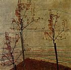 Egon Schiele Wall Art - Autumn Trees